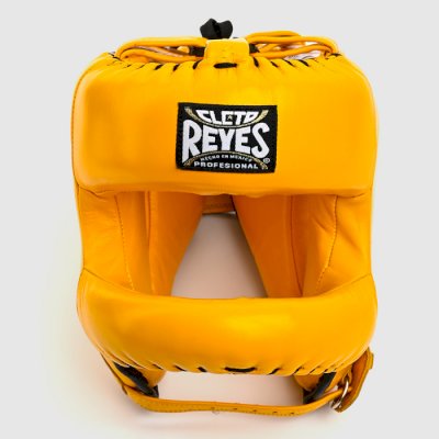 Бамперный боксерский шлем Cleto Reyes E387 желтый