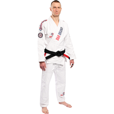Кимоно для БЖЖ B & B Brand White