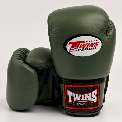 Боксерские перчатки Twins Special BGVL-3 оливковые