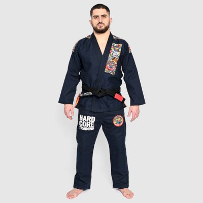 Кимоно для БЖЖ Hardcore Training Doodles Navy Blue