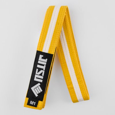 Детский пояс Jitsu Yellow/White