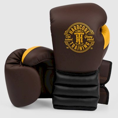 Боксерские перчатки Hardcore Training GRT1 Boxing Gloves Brown/Black/Yellow