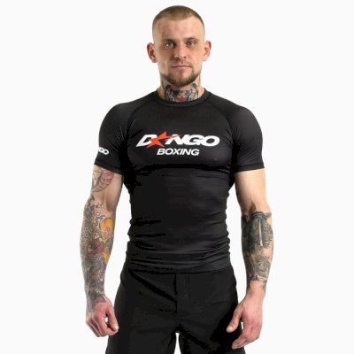 Рашгард с коротким рукавом Dango Star Boxing Black (Короткий рукав)