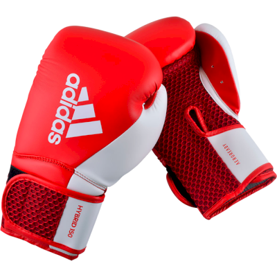 Боксерские перчатки Adidas Hybrid 150 красный/белый