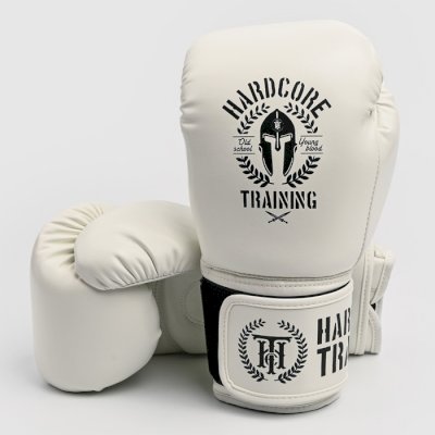 Боксерские перчатки Hardcore Training Helmet PU White