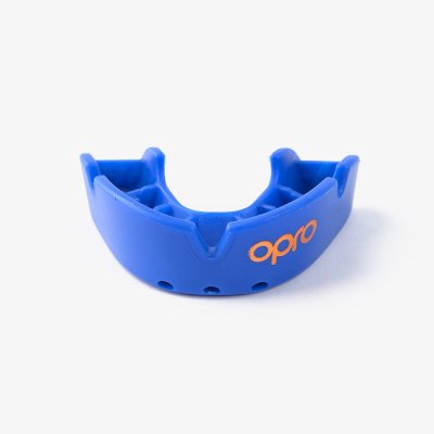 Детская боксерская капа Opro Bronze Level синяя
