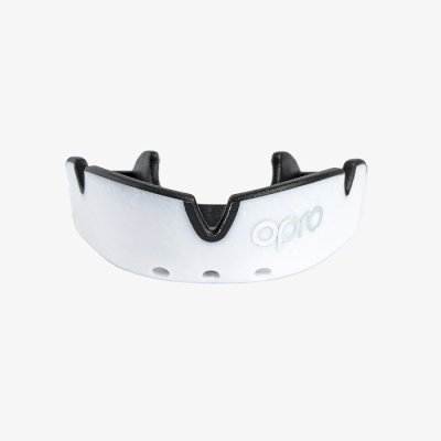 Детская боксерская капа Opro Silver Level White