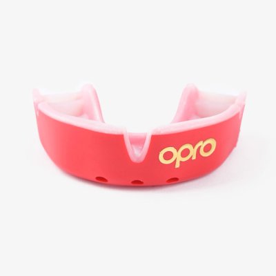 Детская боксерская капа Opro Gold Level красная