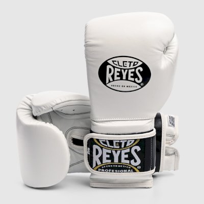 Боксерские перчатки Тренировочные Cleto Reyes Reyes E600 White/Black