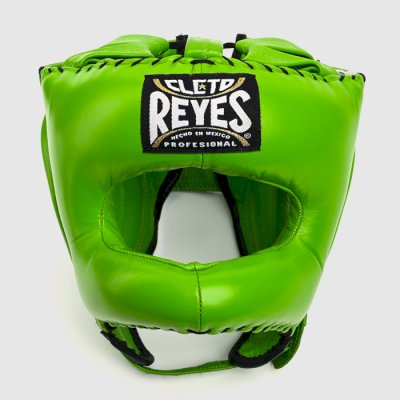 Бамперный боксерский шлем Cleto Reyes E388 Neon зеленый