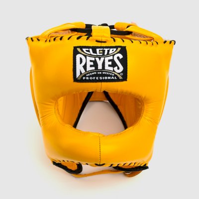 Бамперный боксерский шлем Cleto Reyes E388 желтый