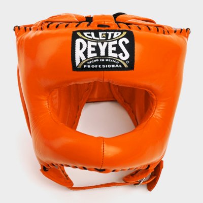 Бамперный боксерский шлем Cleto Reyes E388 оранжевый