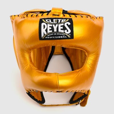 Бамперный боксерский шлем Cleto Reyes E388 золотой