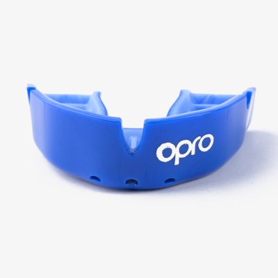 Боксерская капа Opro Silver Level синяя