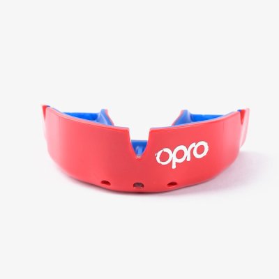 Боксерская капа Opro Silver Level красная/синяя