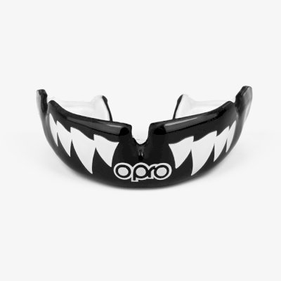 Боксерская капа Opro Instant Custom-Fit Black Jaws