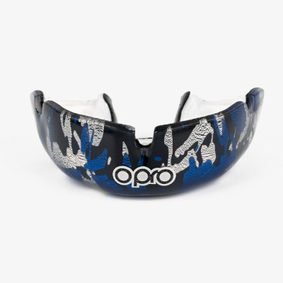 Боксерская капа Opro Instant Custom-Fit Camo синяя