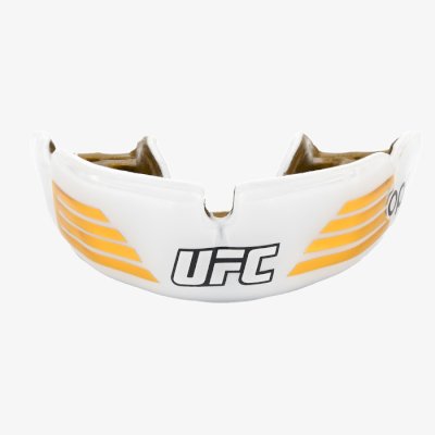 Боксерская капа Opro Instant Custom-Fit UFC золотой/белый