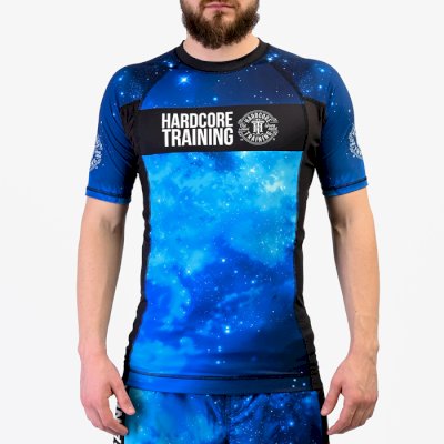 Рашгард Hardcore Training Space Blue SS (Короткий рукав)
