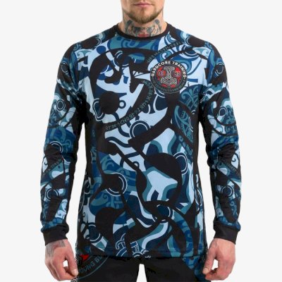Тренировочный лонгслив Hardcore Training Nordic Ornament Black/Gray