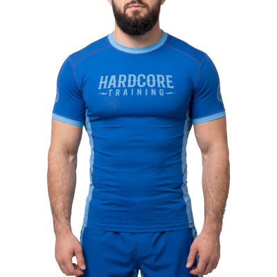 Рашгард Hardcore Training NeoComp Blue (Короткий рукав)