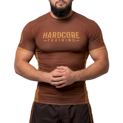 Рашгард Hardcore Training NeoComp Brown (Короткий рукав)