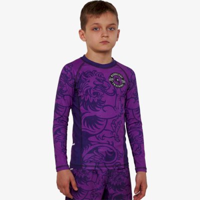 Детский рашгард Hardcore Training Heraldry Magenta LS