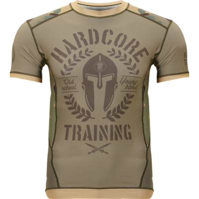 Рашгард Hardcore Training NeoComp Green Camo (Короткий рукав)