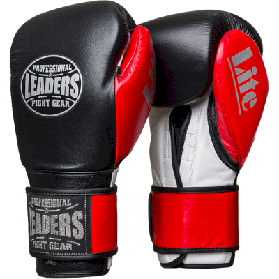 Боксерские перчатки Перчатки LEADERS LITE Series BK/RD
