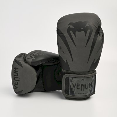 Боксерские перчатки Venum Impact Grey/Black