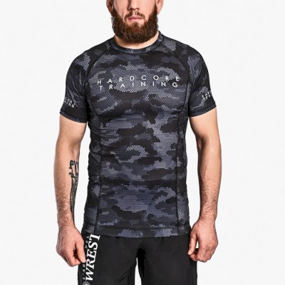Рашгард Hardcore Training Hexagon Camo (Короткий рукав)
