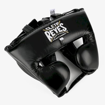 Боксерский шлем Cleto Reyes E382 черный