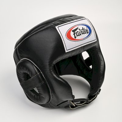 Боксерский шлем Fairtex HG6 черный