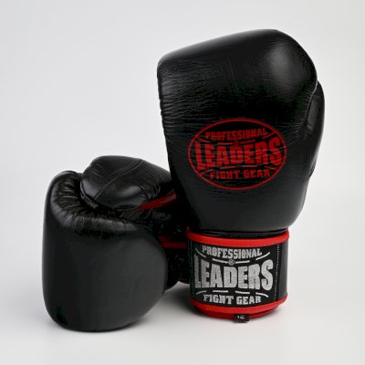 Боксерские перчатки Leaders Hero LSHR BK