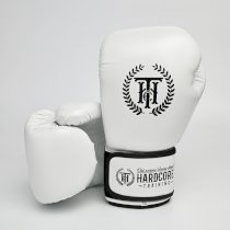 Боксерские перчатки Hardcore Training Base PU White