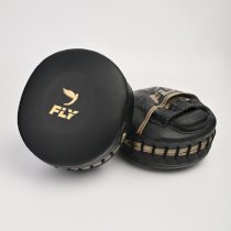 Боксерские лапы Fly Air Mitts черный/золотой